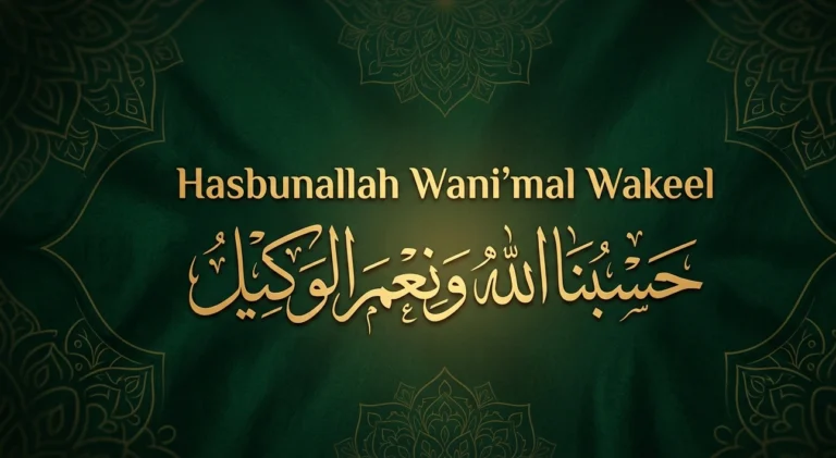 Hasbunallah Wani'mal Wakeel