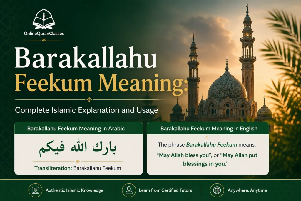 Barakallahu Feekum Meaning