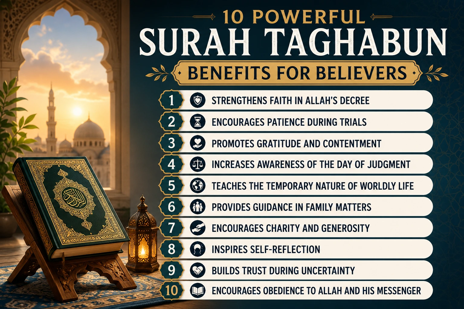 Surah Taghabun Benefits